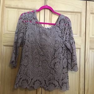 Size large crochet top with camisole
